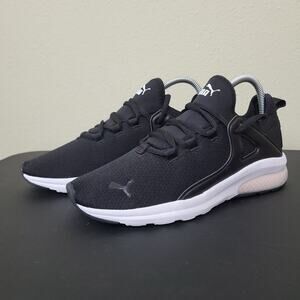 Puma Womens Electron 2.0 386260-04 Black Lace Up Low Top Running Shoes Size 8‎